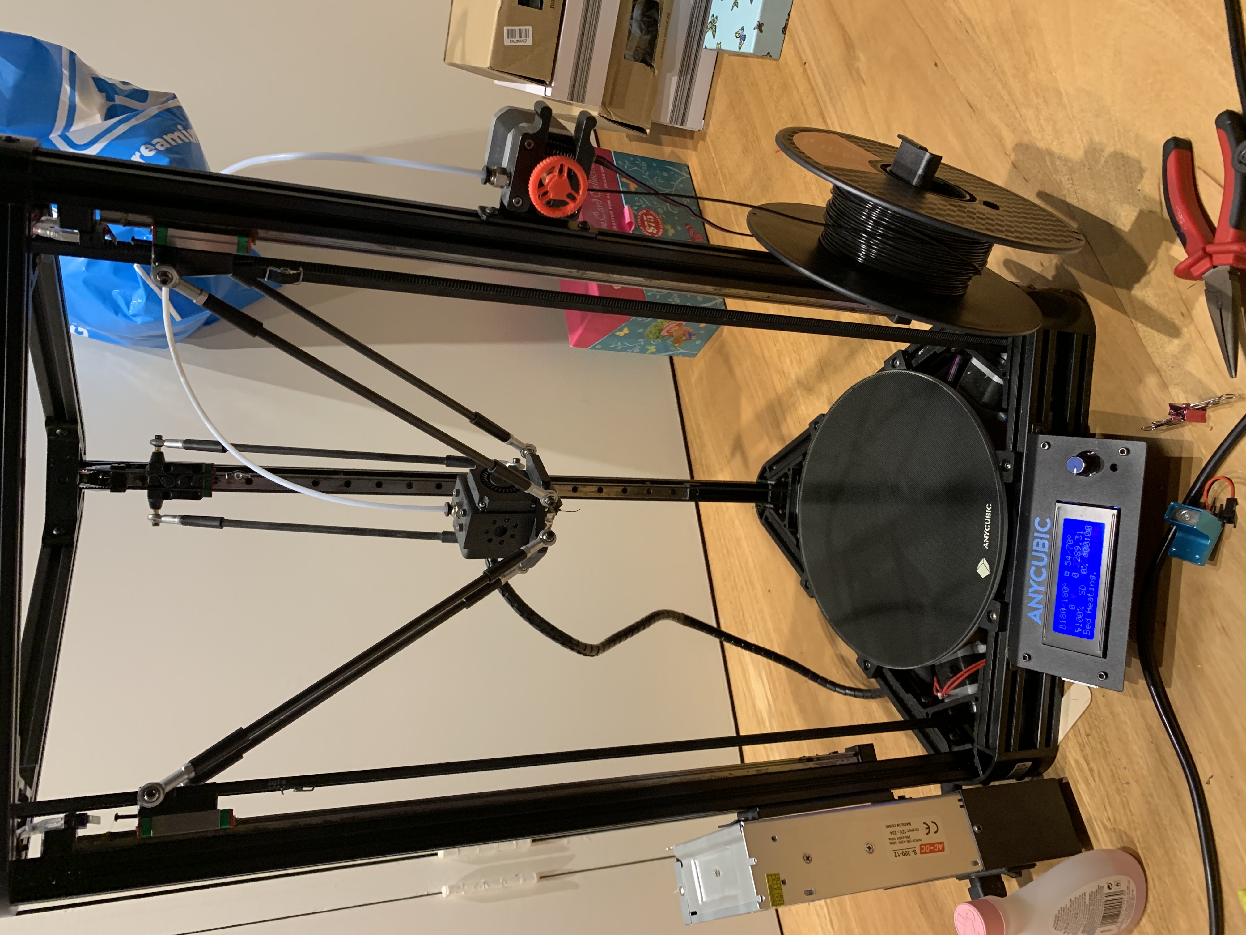 Kossel delta printer build work