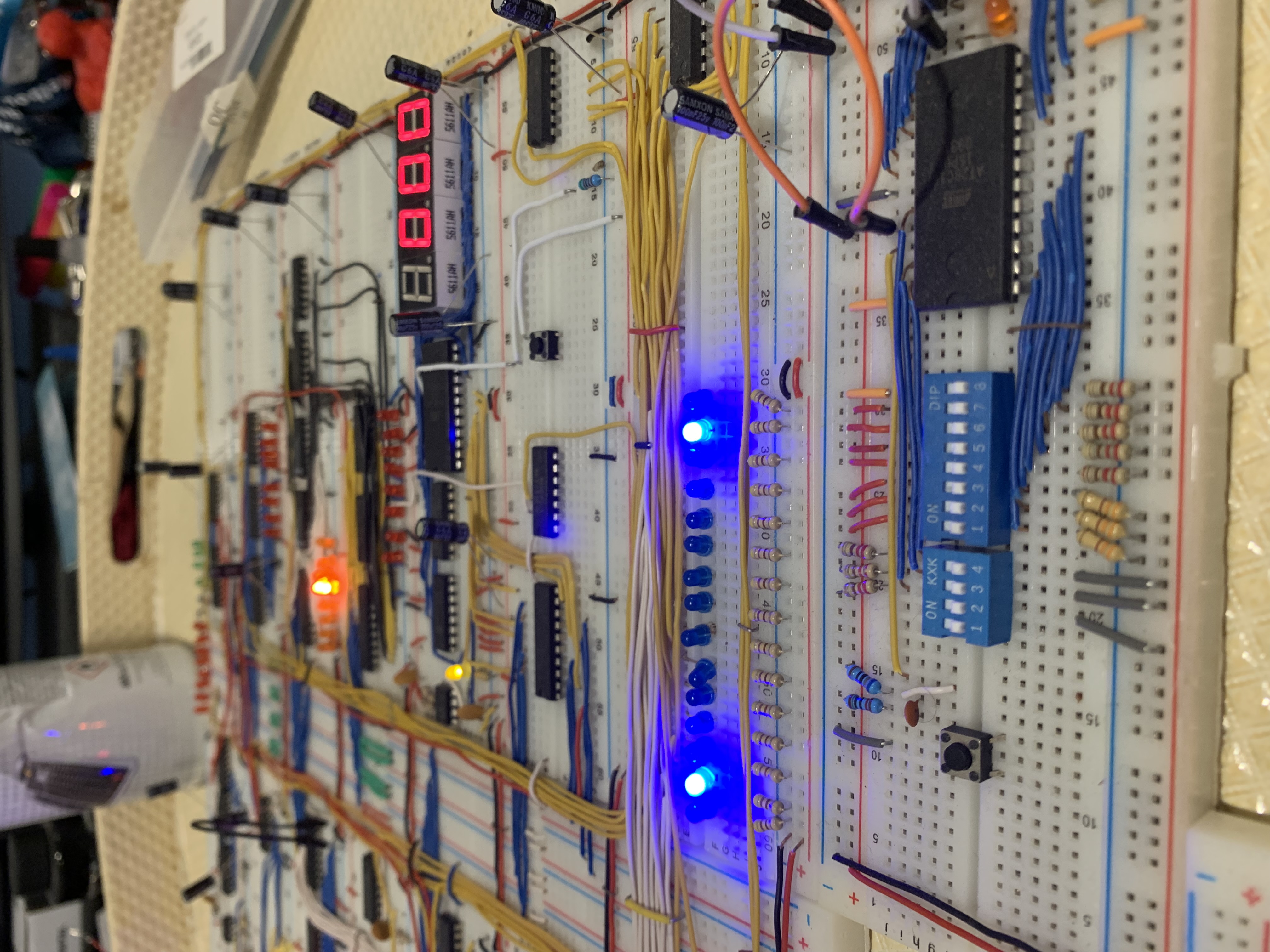 8-bit TTL computer build in progress