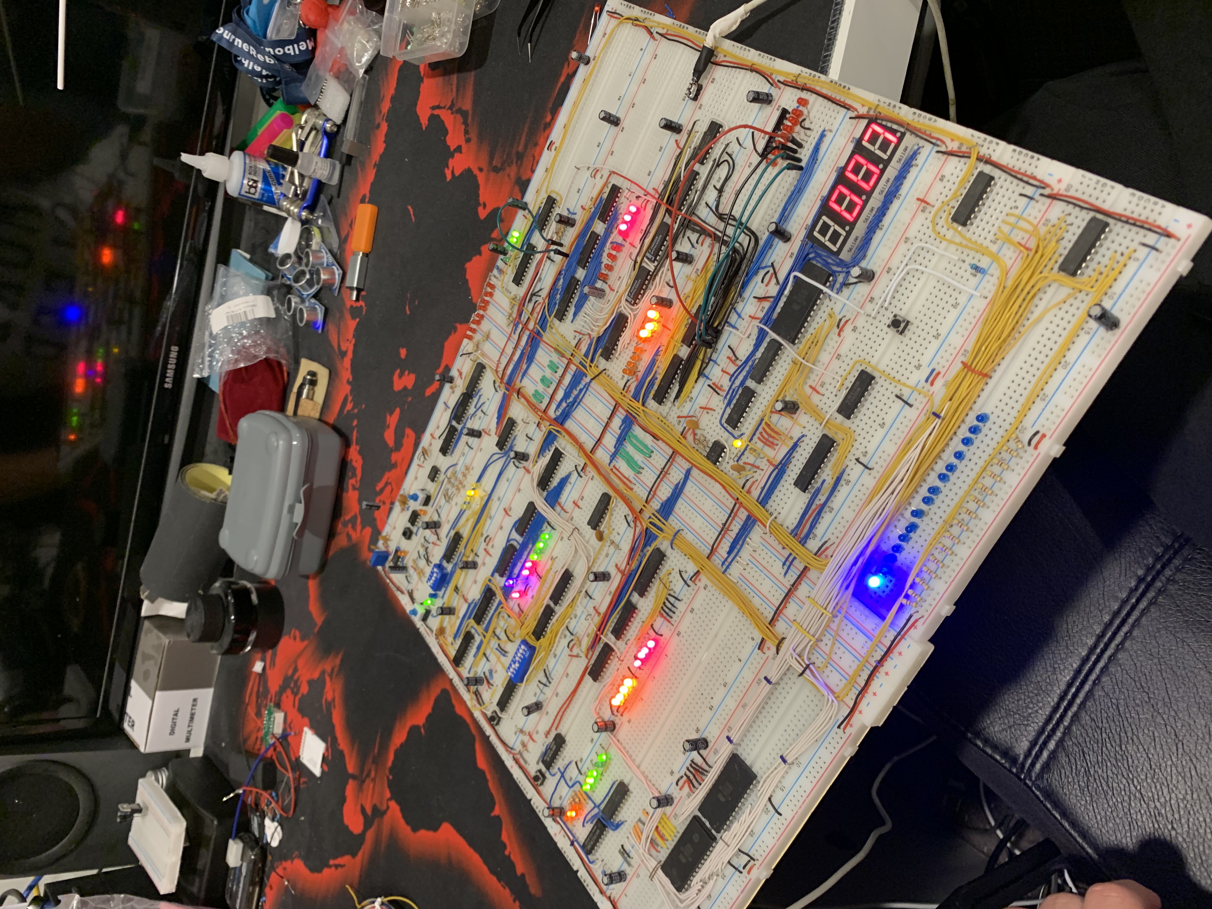 8-bit TTL computer modules integrated
